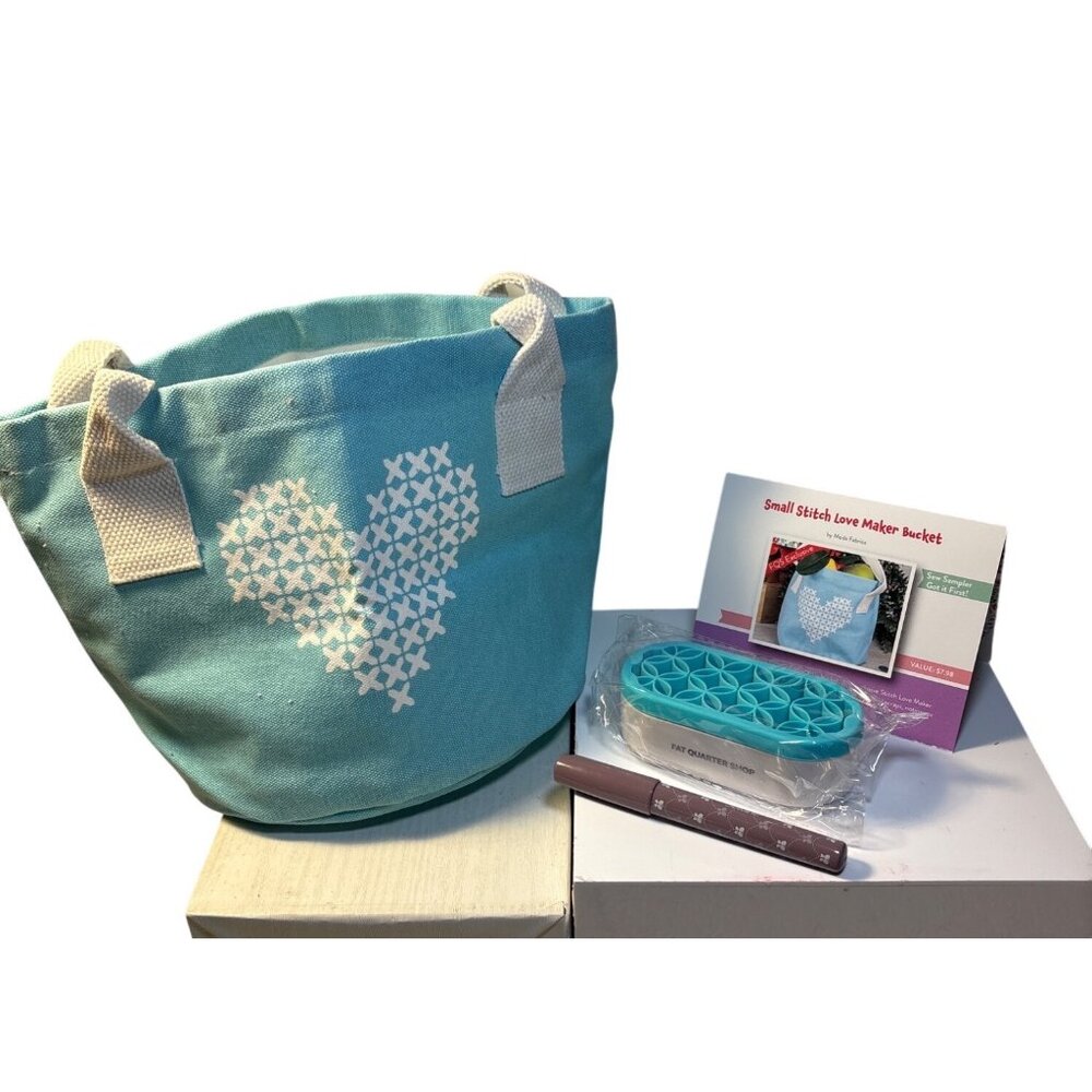 Stash Bucket by Moda Stash N Store Organizer Fat Quarter Shop Glue Pen